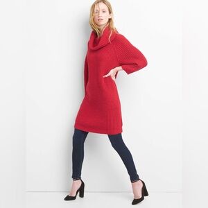 Red Gap Sweater Dress